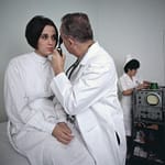 woman with doctor
